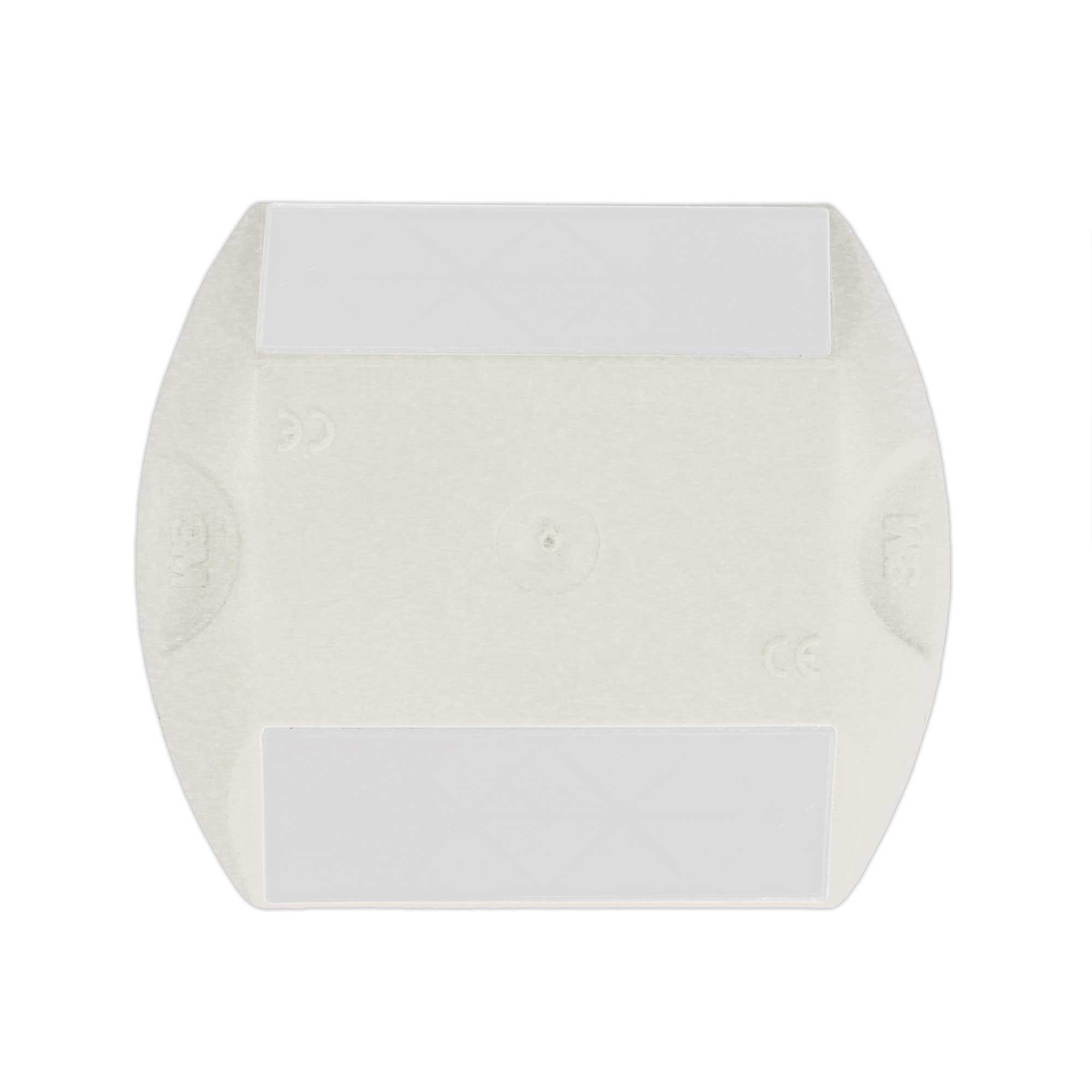 3M Permanent Road Studs 290 Road Legal - White Body, White Reflector (2 Way) 290-2W - Image 3