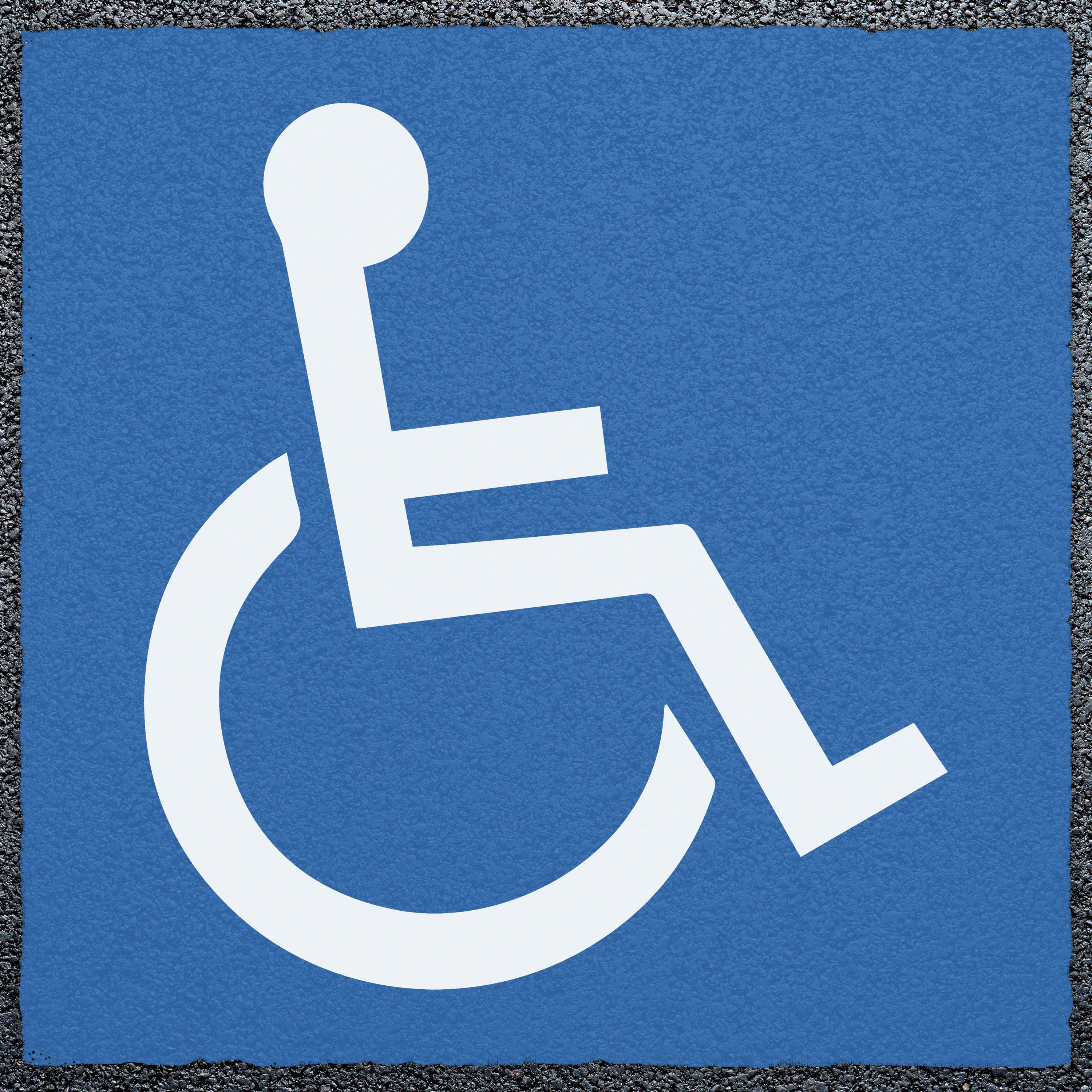Disabled Road Sign For Parking Bays Thermoplastic - Image 3