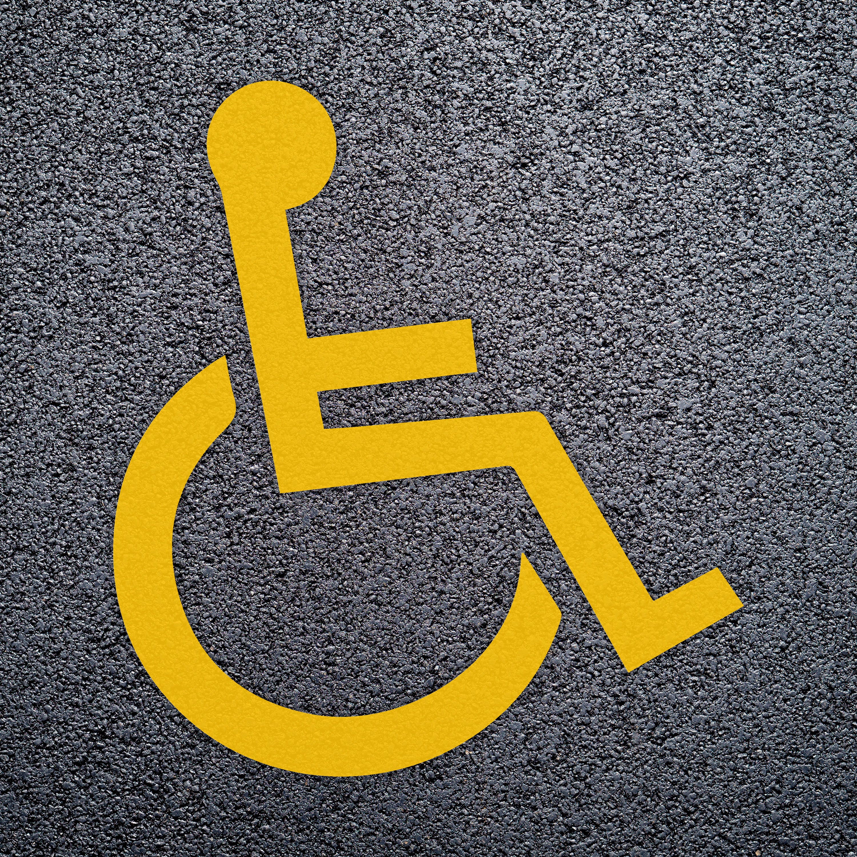 Disabled Road Sign For Parking Bays Thermoplastic - Image 4