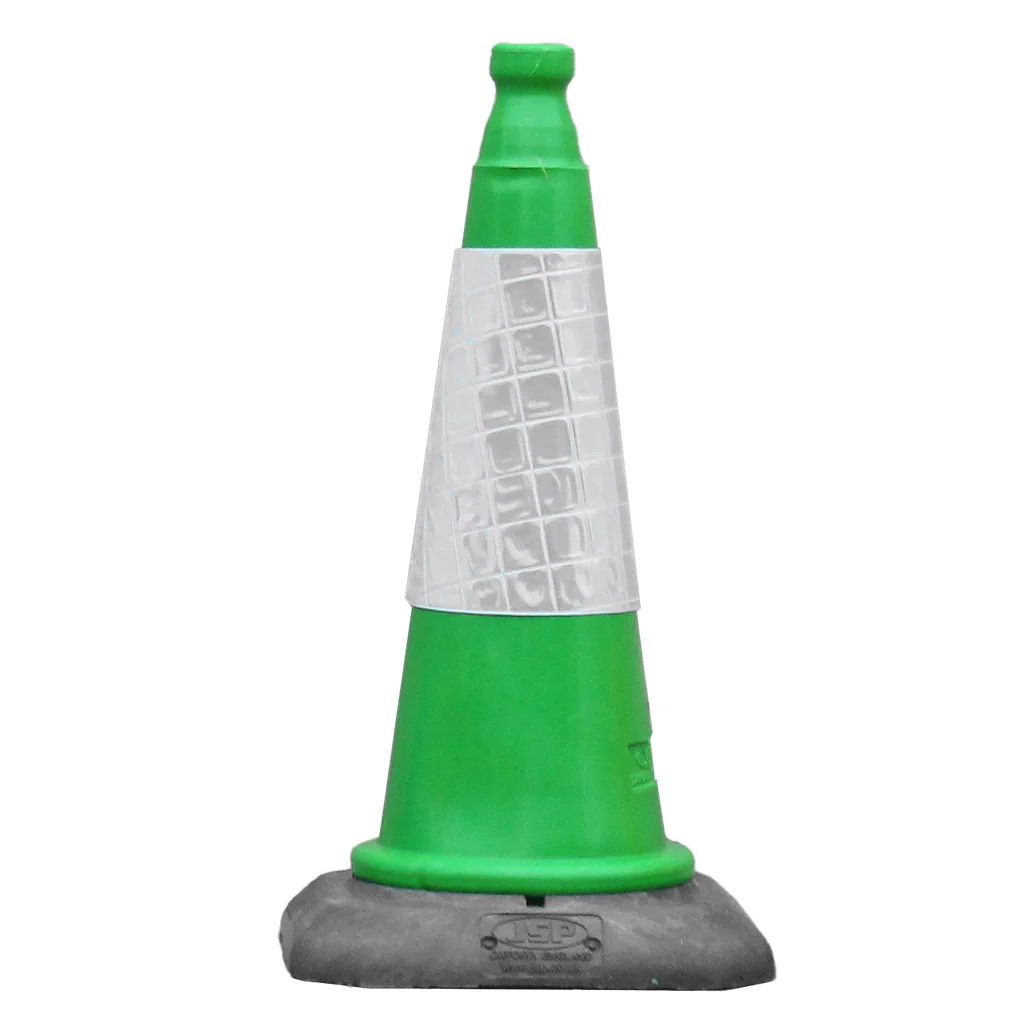 Green Traffic Cones 500mm, 750mm, 1000mm Road Cones JSP Dominator - Image 2