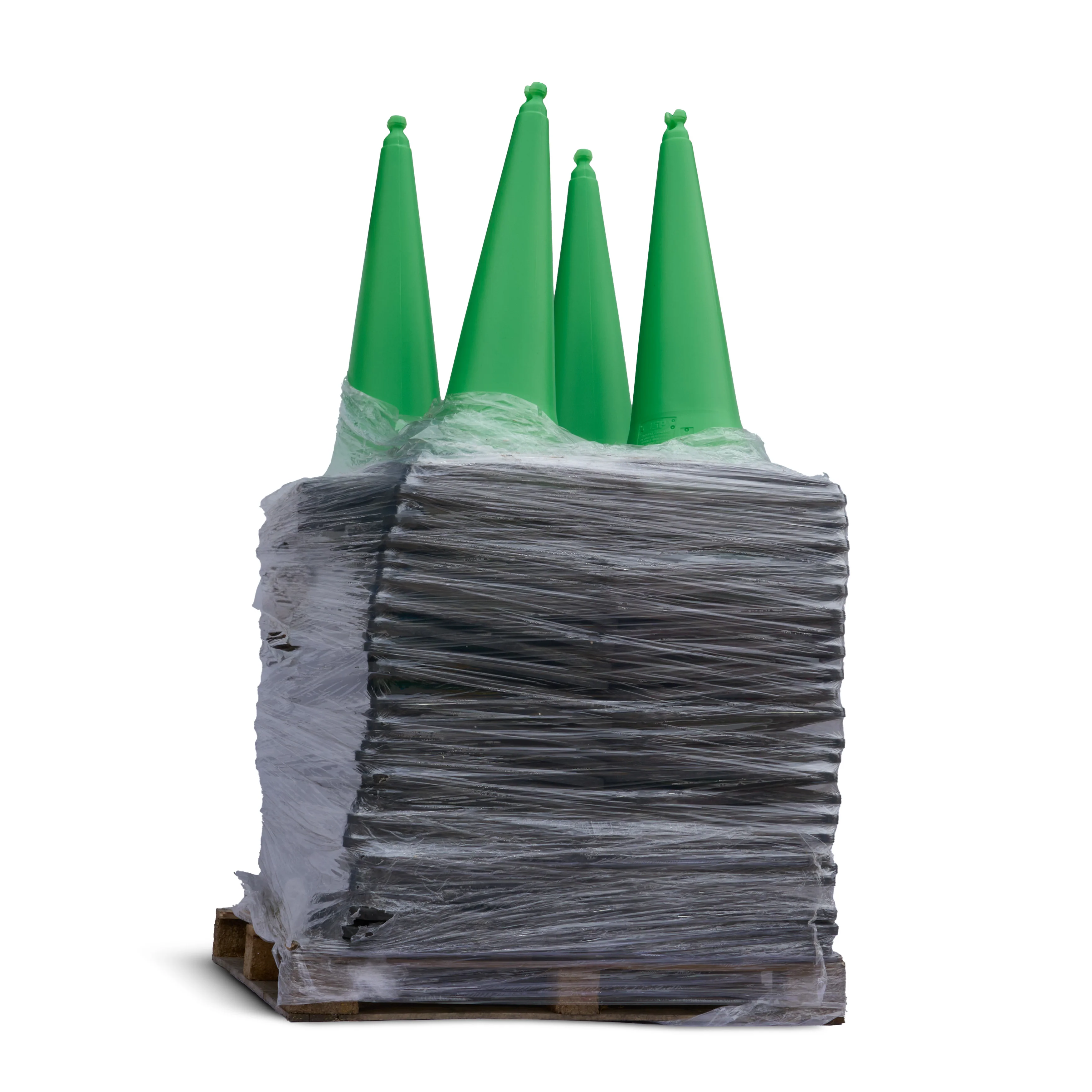 JSP Green Quad Cone - Chain Holding Road Cone 1000mm - Image 3