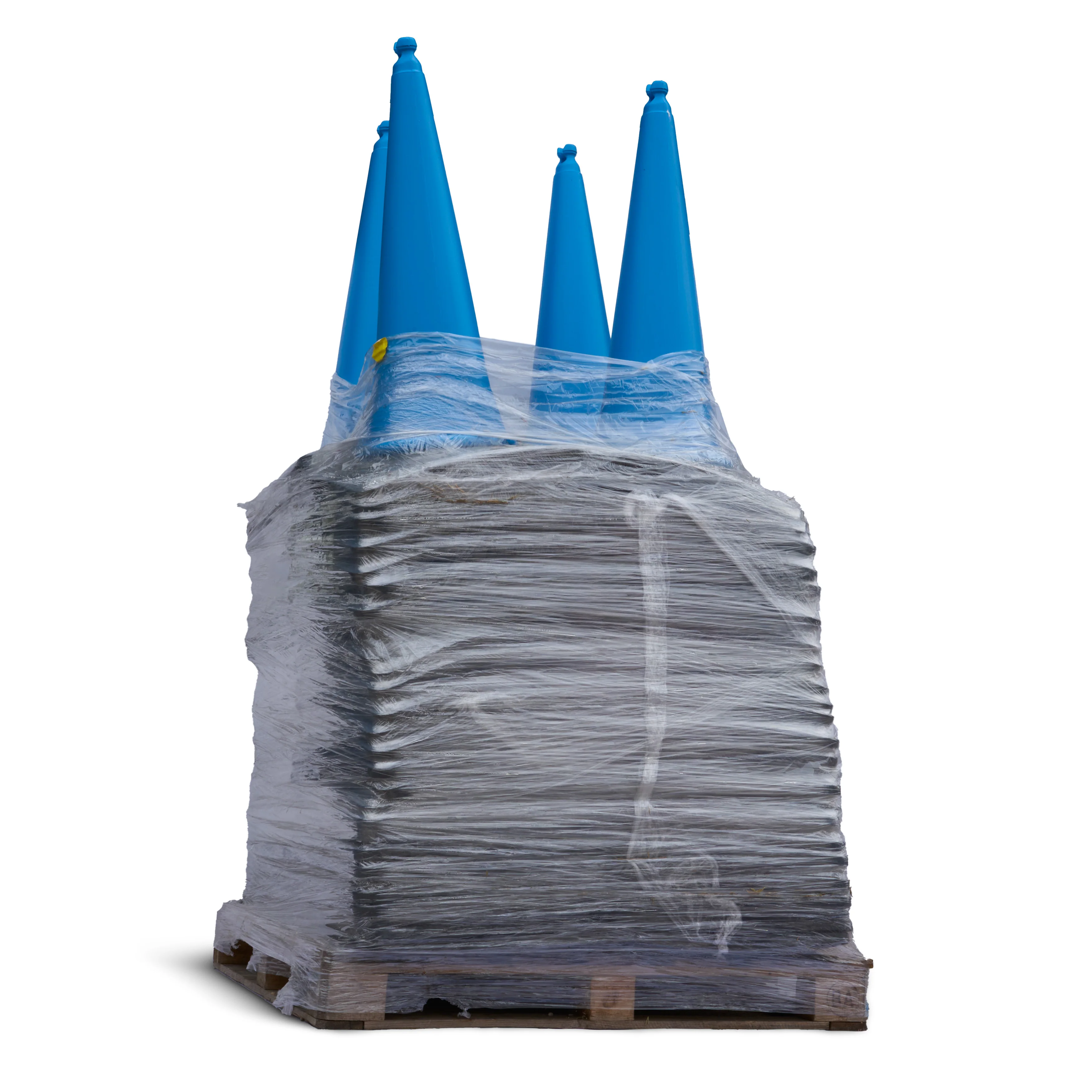 JSP Blue Quad Cone - Chain Holding Road Cone 1000mm - Image 3