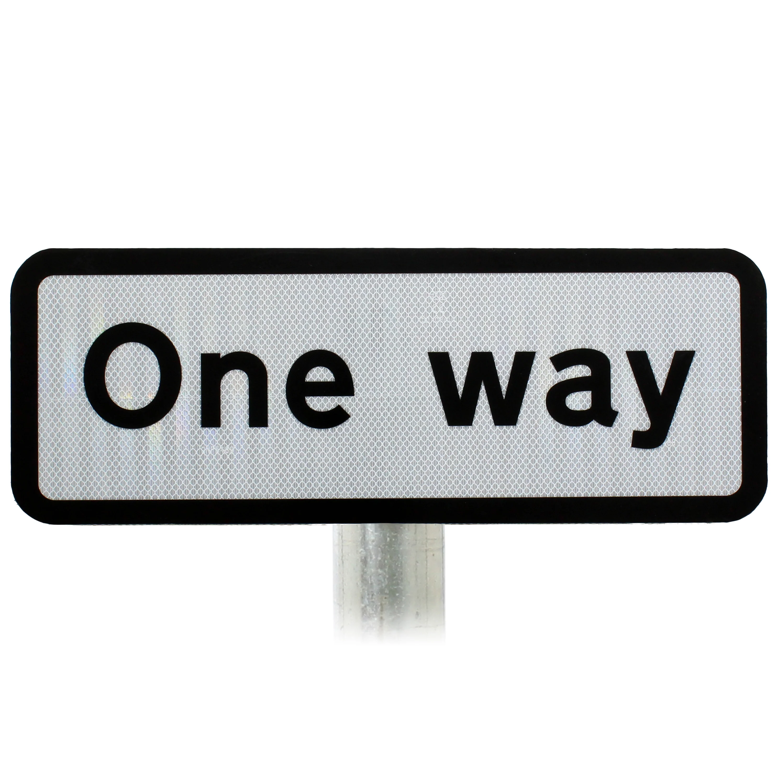 One Way' Supplementary Sign, Post Mounted Diagram 607 R2/RA2