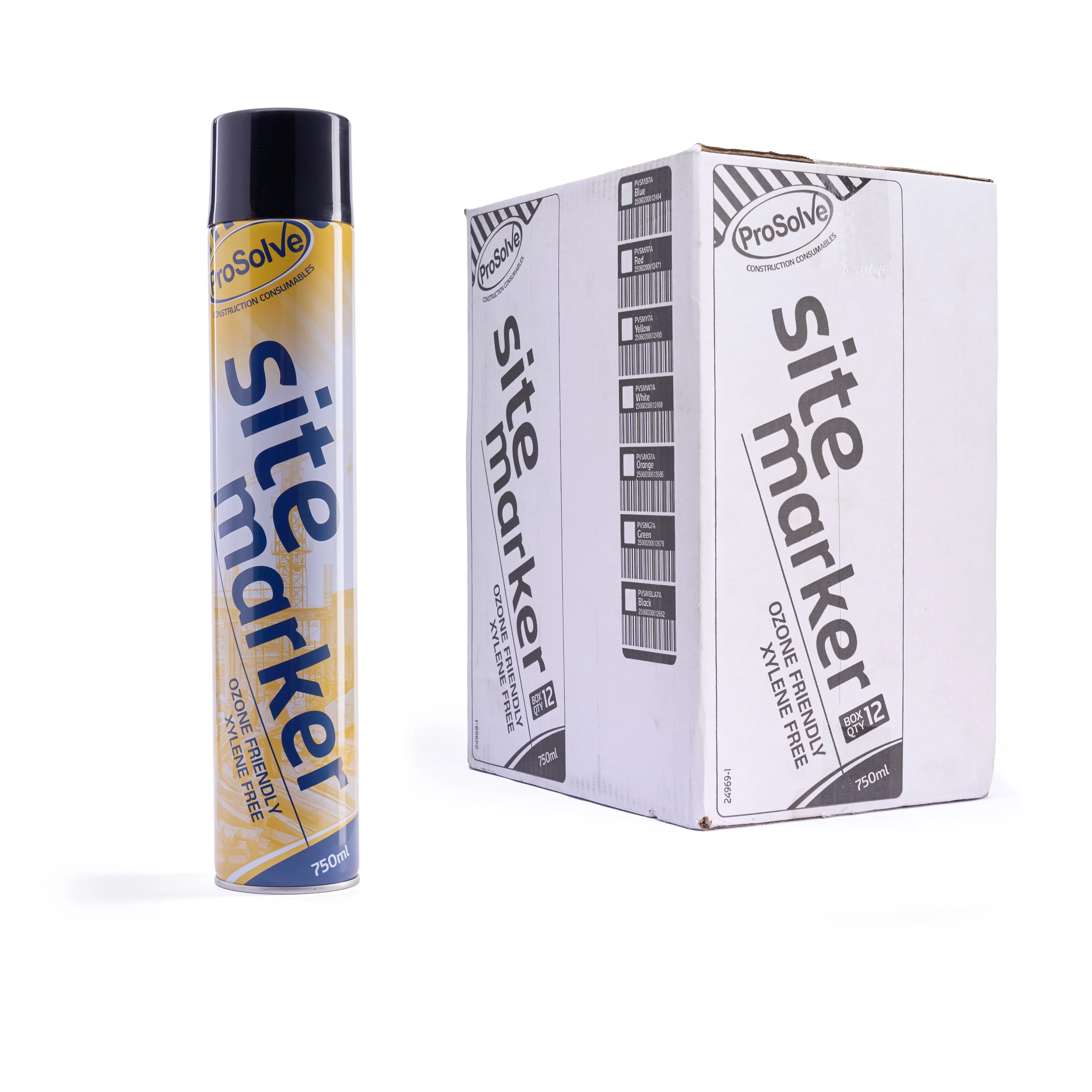 ProSolve Black SiteMarker Semi-Permanent Marking Paint (Acrylic) 750ml - Image 3