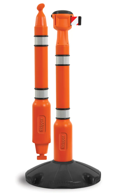 Skipper Barrier Post and Base System with Reflective Strips - Image 12