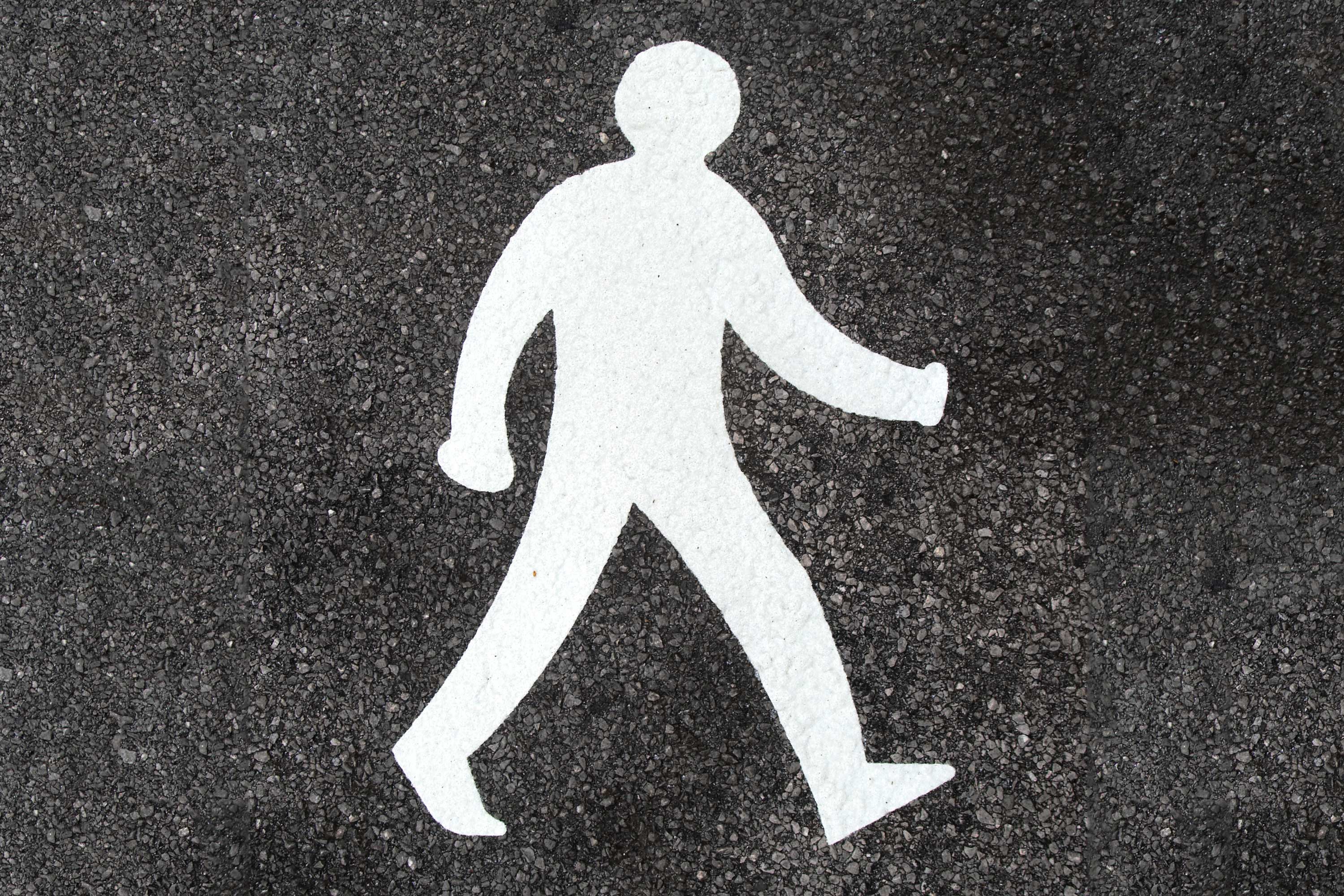 Path / Walking Man Symbol - Car Park Road Markings - Image 3